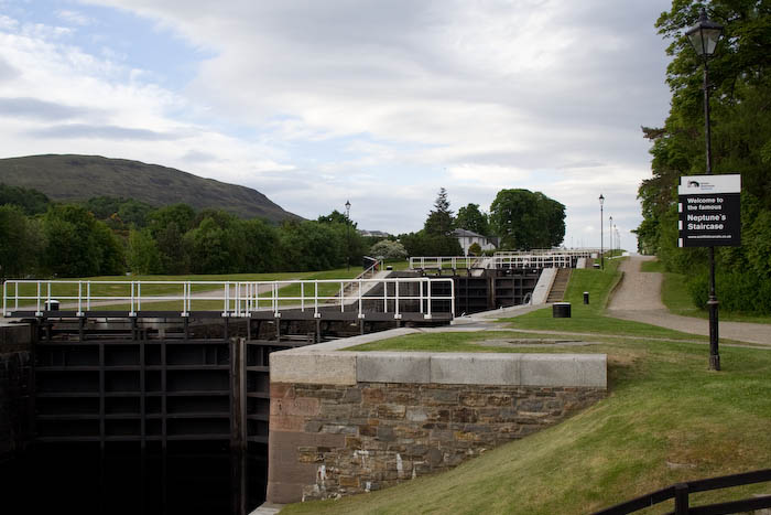 Caledonean Canal Neptunes staircase.